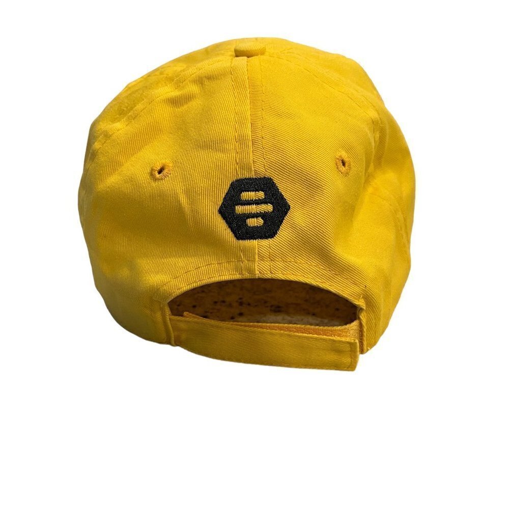 Bumble "Always Make the First Move" Dating Website Yellow Baseball Cap Hat UPF - Picture 2 of 5